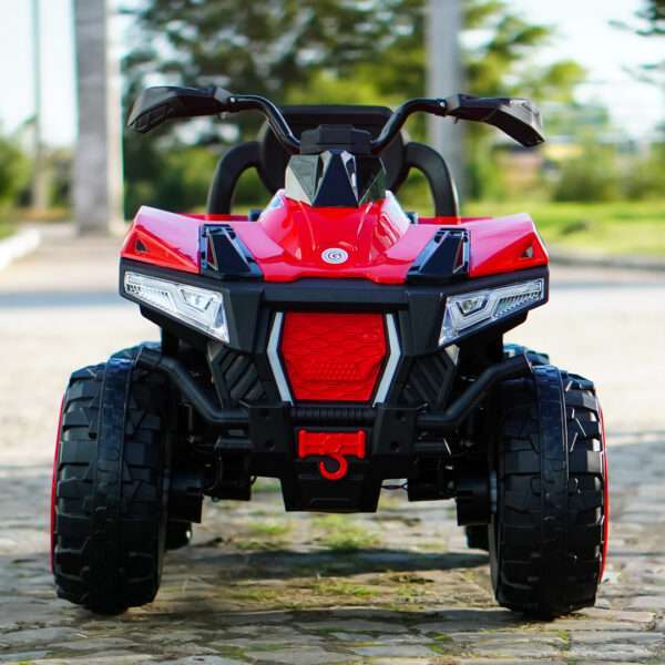 Electric ride-on ATV for children BJFT009, for 2 children, 4x4, 180W, 12V 12Ah, bluetooth, RC, red - Image 4