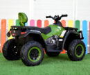 Children s electric ATV, BJX615 100W 12V, leather seat, Army Green