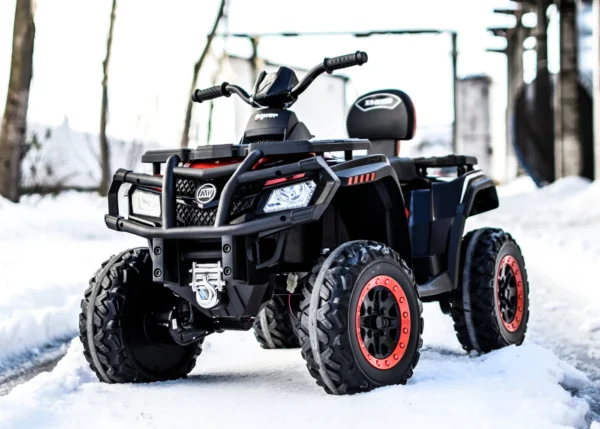 Ride-on electric ATV for children, BJS615, 4x4, accesories included, 320W, 24V, bluetooth, premium equiped, red - Image 2