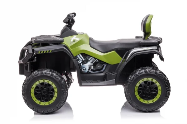 Ride-on electric ATV for children, BJS615, 4x4, accesories included, 320W, 24V, bluetooth, premium equiped, green - Image 2