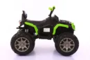 Electric ride-on ATV for children, Offroad-K, 90W, 12V, leather seat, green