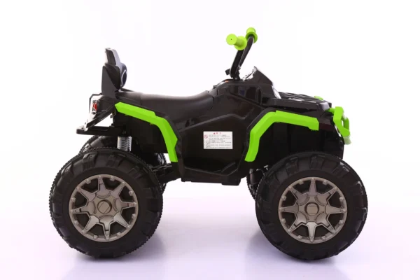 Electric ride-on ATV for children, Offroad-K, 90W, 12V, leather seat, green - Image 2