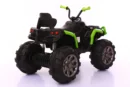 Electric ride-on ATV for children, Offroad-K, 90W, 12V, leather seat, green