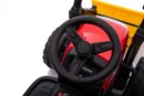 Ride-on electric excavator for children BJ611C, 60W, 12V, bluetooth, remote control included, red