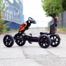 Ride on kart with pedals for children 5-10 years, Thunder, EVA wheels, black