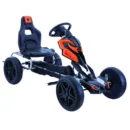 Ride on kart with pedals for children 5-10 years, Thunder, EVA wheels, black