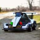 Electric ride-on kart for children between 3-11 years, Racing F1, 500W, 24V, remote control, white