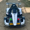 Electric ride-on Kart for children, Racing F1, 3-11 years, 90W, 12V, remote control, white