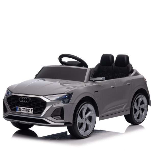 Licensed electric ride-on car for children Audi SQ8, remote control included, 70W, 12V, standard, gray