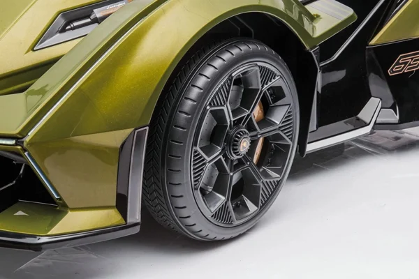 Licensed electric ride-on car for children, Lamborghini Lambo12 Vision, 4x4, 140W, premium, green - Image 3