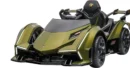 Licensed electric ride-on car for children, Lamborghini Lambo12 Vision, 4x4, 140W, premium, green