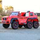 Licensed ride-on car for children Mercedes G63 6x6, 400W, 24V, premium, red