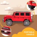 Licensed ride-on car for children Mercedes G63 XXL, with 2 seats, 4x4, 180W 12V, premium, red