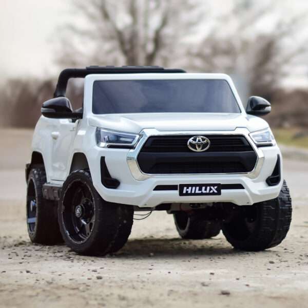 Licensed ride-on car Toyota Hilux 2020, 4x4 180W 12V 14Ah, premium, white - Image 2