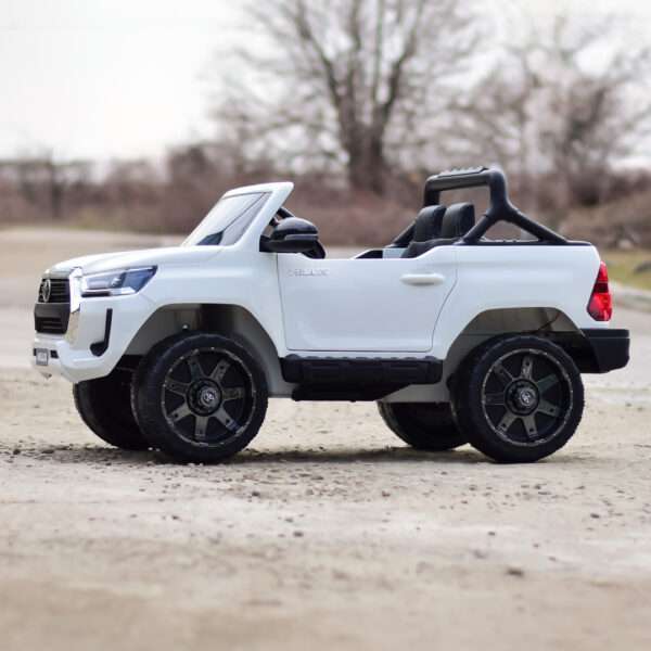 Licensed ride-on car Toyota Hilux 2020, 4x4 180W 12V 14Ah, premium, white - Image 5
