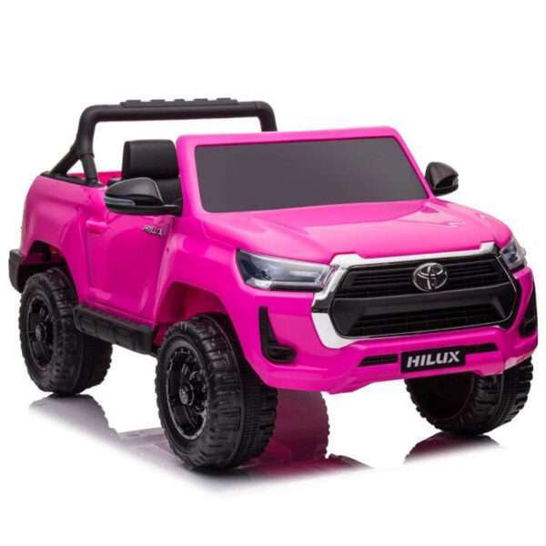 Licensed ride-on car Toyota Hilux 2020, 4x4 180W 12V 14Ah, premium, barbie pink - Image 2