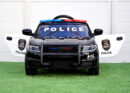 Electric ride-on police car JC666, 70W 12V, leather seat, black