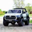Licensed ride-on car for children Toyota Hilux, police version, 4x4, 180W, 12V-14Ah, premium. white