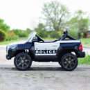 Licensed ride-on car for children Toyota Hilux, police version, 4x4, 180W, 12V-14Ah, premium. white