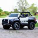 Licensed ride-on car for children Toyota Hilux, police version, 4x4, 180W, 12V-14Ah, premium. white