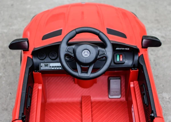 Licensed electric ride-on car Mercedes-Benz AMG GT-R, 50W 12V, red - Image 5