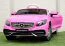 Licensed ride-on car for children Mercedes S650 MAYBACH, 90W, 12V, premium, pink