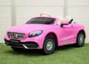 Licensed ride-on car for children Mercedes S650 MAYBACH, 90W, 12V, premium, pink
