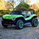 Electric car for children Volkswagen ID Buggy, 2 seats, 90W 12V, green
