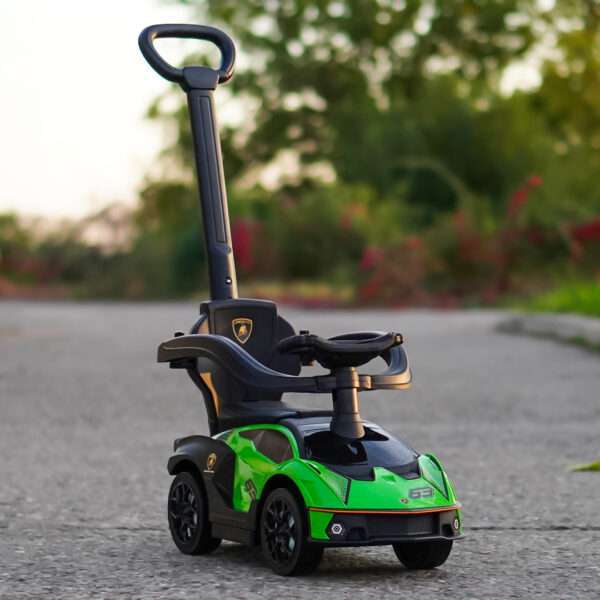 Ride-on car and precursory for children 2 in 1, Lamborghini Essenza SCV12, green - Image 3