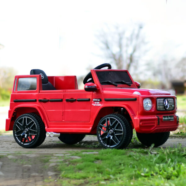 Mercedes G63 AMG, electric car for children, 70W 12V, premium, red - Image 5