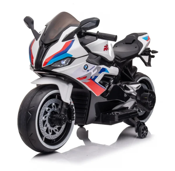 Children s electric motorcycle, B919, bluetooth, 90W, 12V battery, white