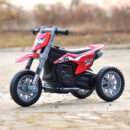 Ride-on electric motorcycle for children, enduro type, 60W, 12V, red