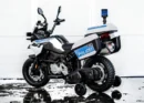 BMW F850 GS licensed electric police ride-on motorcycle, 90W 12V, with EVA wheels