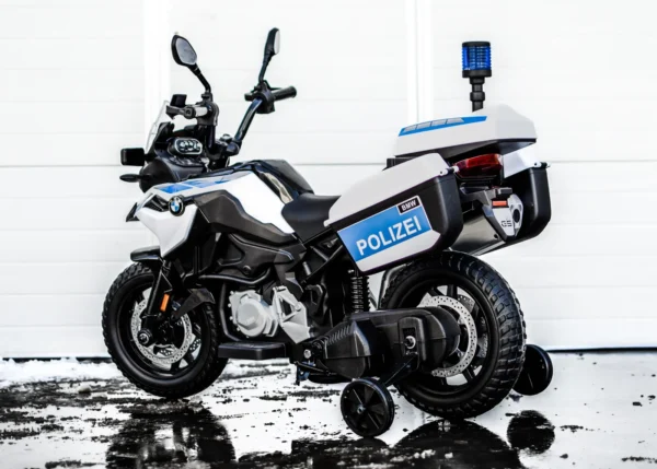 BMW F850 GS licensed electric police ride-on motorcycle, 90W 12V, with EVA wheels - Image 5