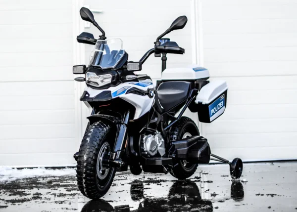 BMW F850 GS licensed electric police ride-on motorcycle, 90W 12V, with EVA wheels - Image 4
