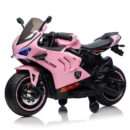Ride-on motorcycle for children BDQ888, 70W 12V, EVA wheels, bluetooth, pink