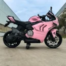 Ride-on motorcycle for children BDQ888, 70W 12V, EVA wheels, bluetooth, pink