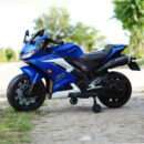 Electric ride-on motorcycle for children, SuperBike TR15, PREMIUM, blue