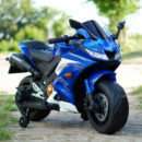 Electric ride-on motorcycle for children, SuperBike TR15, PREMIUM, blue