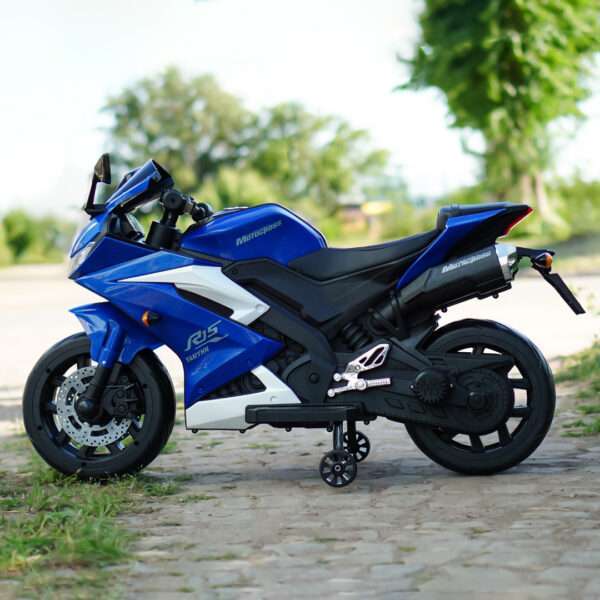 Electric ride-on motorcycle for children, SuperBike TR15, PREMIUM, blue - Image 5