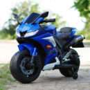 Electric ride-on motorcycle for children, SuperBike TR15, PREMIUM, blue