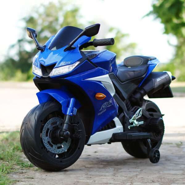 Electric ride-on motorcycle for children, SuperBike TR15, PREMIUM, blue - Image 3