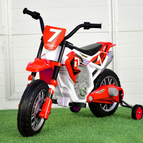 Electric ride on motorcycle for children BJH022, 70W 12V, red - Image 2
