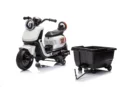 Ride-on scooter for children, with detachable trailer, remote control, model BJBTK3, 70W, white