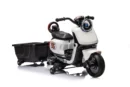 Ride-on scooter for children, with detachable trailer, remote control, model BJBTK3, 70W, white