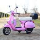 Electric scooter for children licensed Piaggio PX150, 70W, 12V, premium, box included, pink