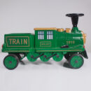 Electric ride on train SX1919 for 2 children, removable 12V battery, 90W, soft wheels, music player, green