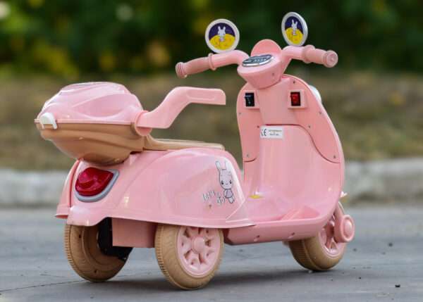 Electric ride-on tricycle for children 3-5 years, 40W - 6V, light pink - Image 5