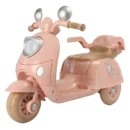 Electric ride-on tricycle for children 3-5 years, 40W - 6V, light pink