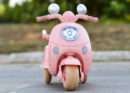 Electric ride-on tricycle for children 3-5 years, 40W - 6V, light pink